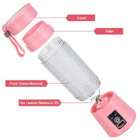 Portable Blender Bottle – Rechargeable Personal Smoothie & Shake Maker