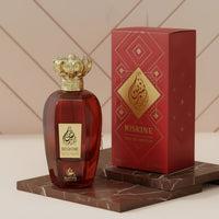 Nisrine Eau de Parfum bottle and packaging on a white background