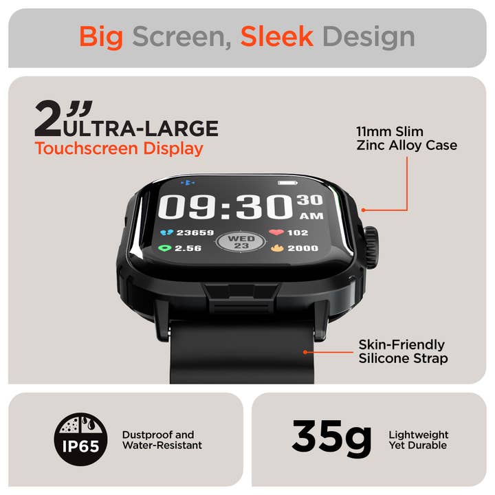 Fit X2 Smartwatch + Fitness Tracker