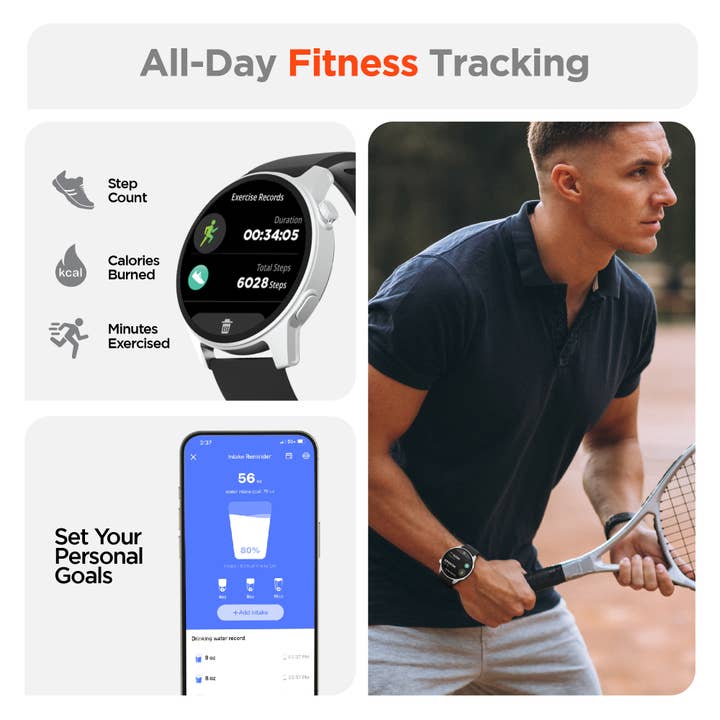 Activ8 Smartwatch + Fitness Tracker